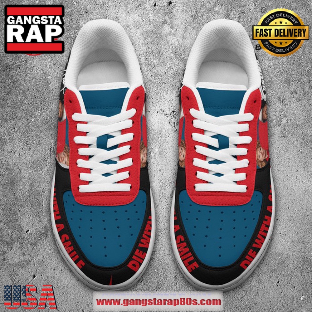 Bruno Mars x Lady Gaga Die With A Smile Air Force 1 Running Sneakers Shoes Bruno Mars x Lady Gaga Die With A Smile Air Force 1 Running Sneakers Shoes