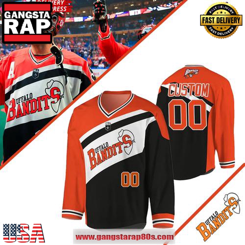 Buffalo Bandits 2025 NLL Cup Official Custom Hockey Jersey Buffalo Bandits 2025 NLL Cup Official Custom Hockey Jersey