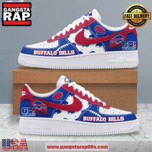 Buffalo Bills Go Bills 2024 Air Force 1 Running Sneakers Shoes