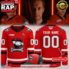 Charlotte Checkers 2025 Calder Cup Playoffs Red Custom Hockey Jersey