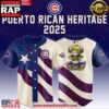 Chicago Cubs Puerto Rican Heritage 2025 Baseball Jersey Shirt