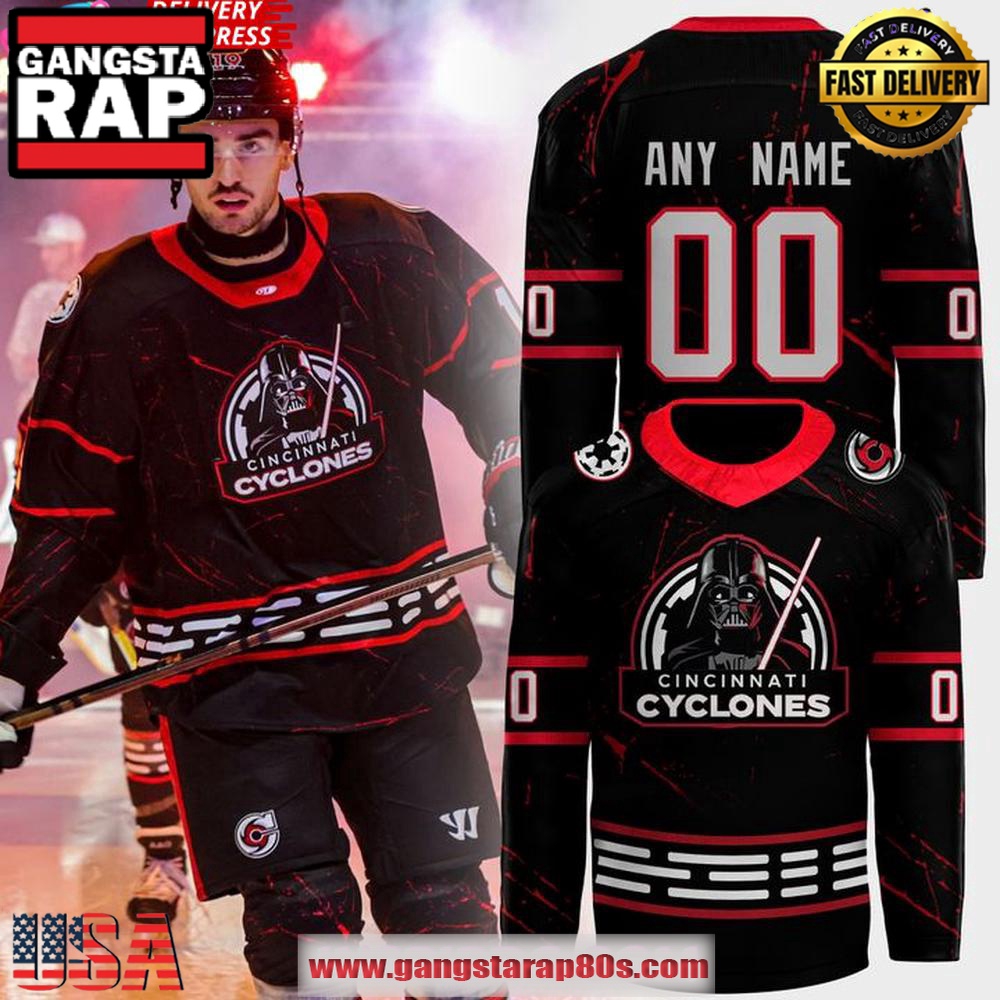 Cincinnati Cyclones 2025 Star Wars Night Offical Custom Hockey Jersey Cincinnati Cyclones 2025 Star Wars Night Offical Custom Hockey Jersey