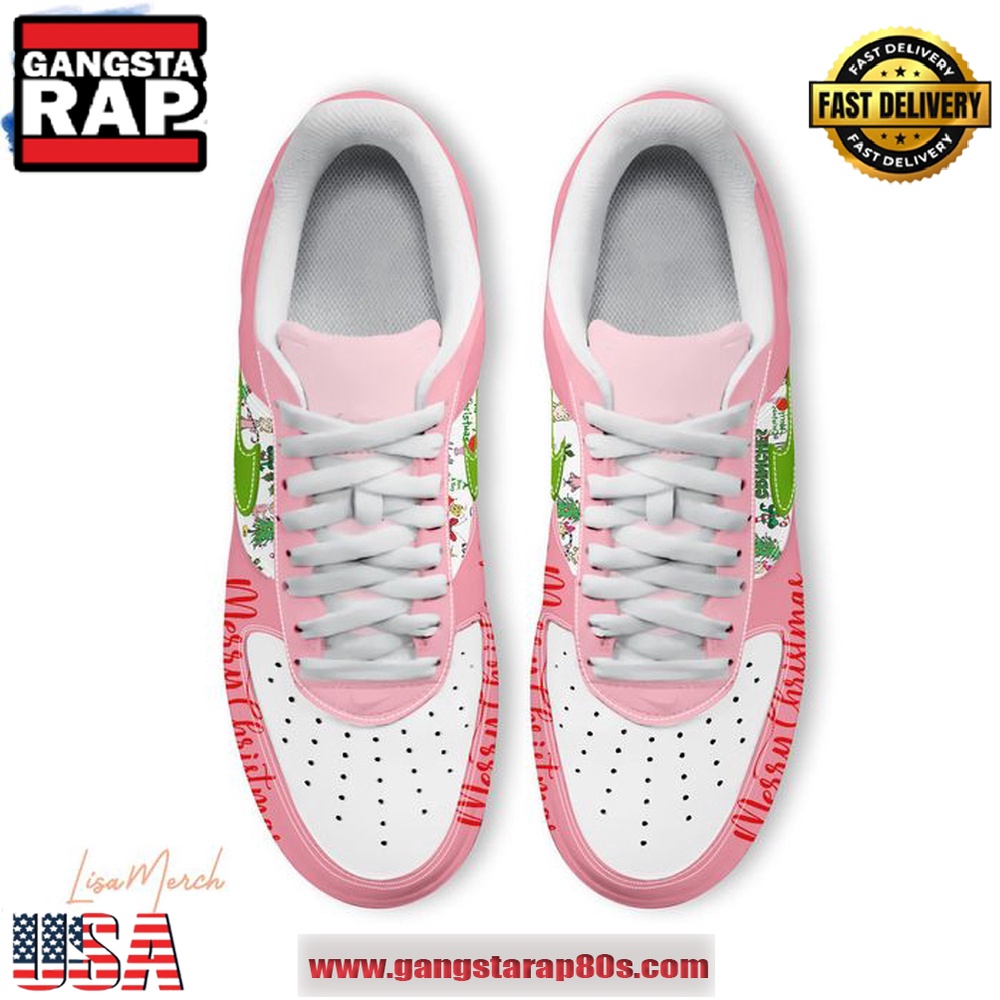 Cindy Lou Who Merry Christmas Limited Edition Air Force 1 Running Sneakers Shoes Cindy Lou Who Merry Christmas Limited Edition Air Force 1 Running Sneakers Shoes