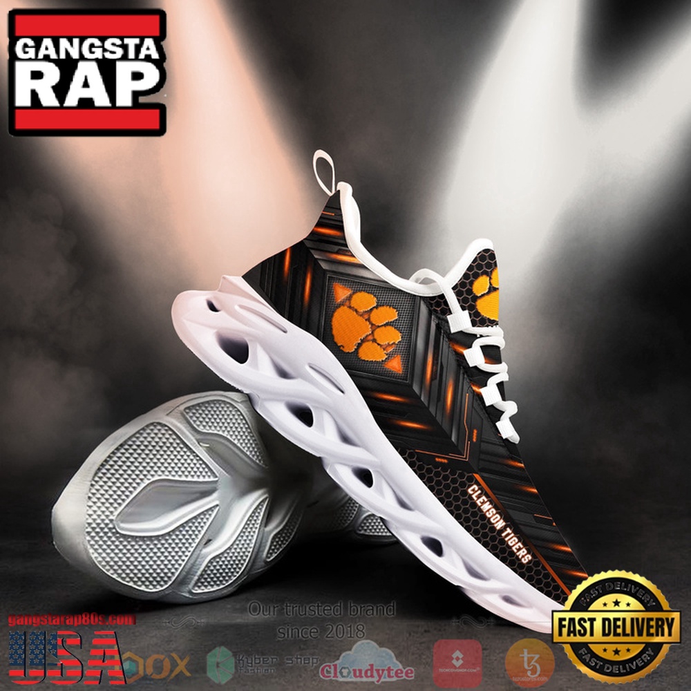 Clemson Tigers Custom Name Clunky Unique Design Max Soul Shoes Running Sneakers Clemson Tigers Custom Name Clunky Unique Design Max Soul Shoes Running Sneakers