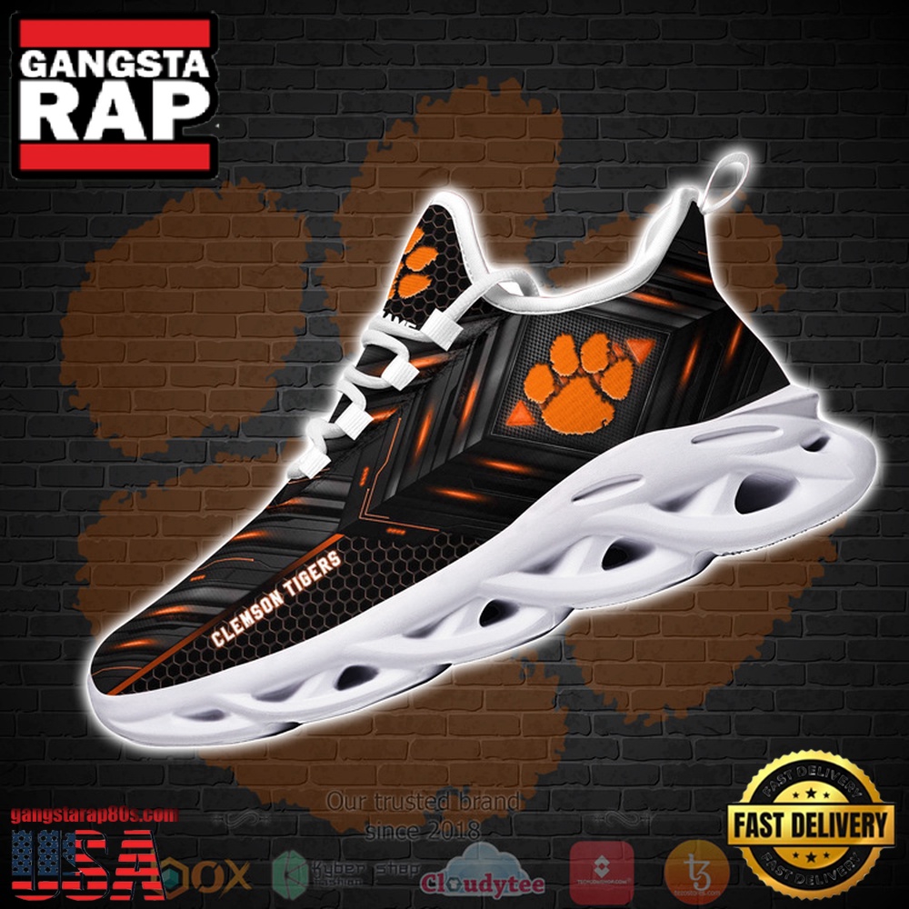 Clemson Tigers Custom Name Clunky Unique Design Max Soul Shoes Running Sneakers Clemson Tigers Custom Name Clunky Unique Design Max Soul Shoes Running Sneakers
