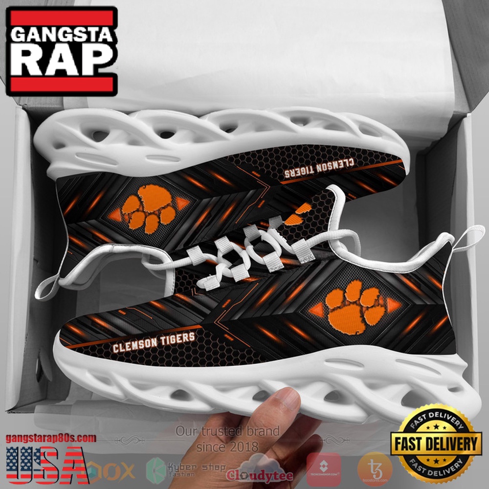 Clemson Tigers Custom Name Clunky Unique Design Max Soul Shoes Running Sneakers Clemson Tigers Custom Name Clunky Unique Design Max Soul Shoes Running Sneakers