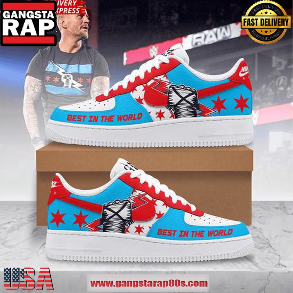 CM Punk Best In The World Limited Air Force 1 Sneakers Shoes