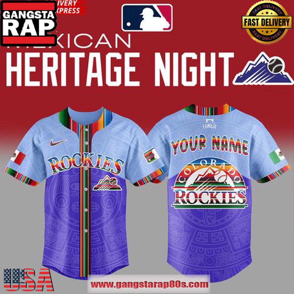 Colorado Rockies 2025 Mexican Heritage Night Special Baseball Jersey