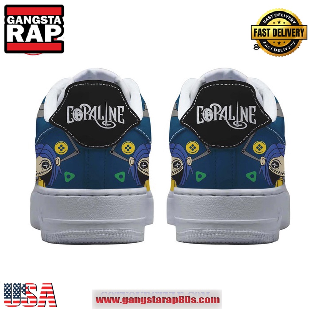 Coraline Limited Edition Air Force 1 Running Sneakers Shoes Coraline Limited Edition Air Force 1 Running Sneakers Shoes
