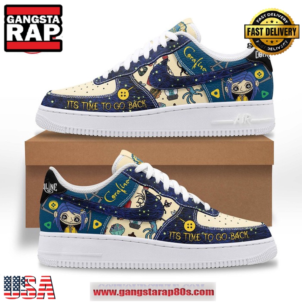 Coraline Limited Edition Air Force 1 Running Sneakers Shoes Coraline Limited Edition Air Force 1 Running Sneakers Shoes