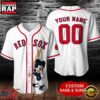 Custom Name And Number Boston Red Sox Mickey Mouse Baseball Jersey Shirt
