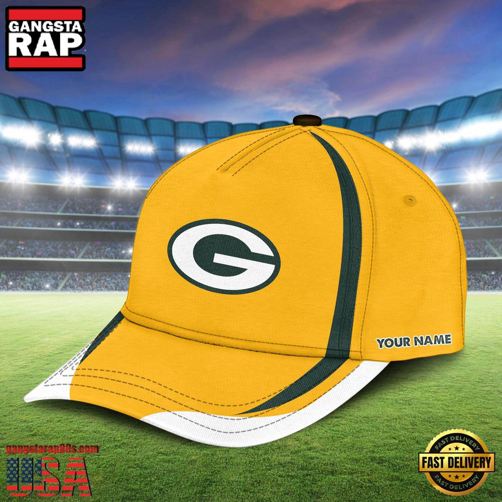 Custom Name Green Bay Packers NFL Basic Baseball Cap For Fans