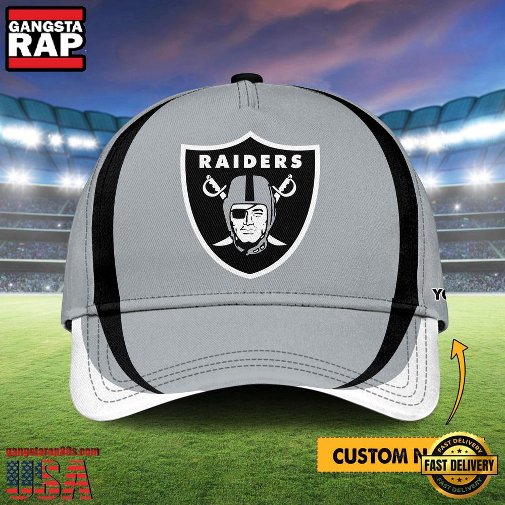 Custom Name Las Vegas Raiders NFL Basic Baseball Cap For Fans