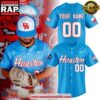 Custom Name Number Houston Cougars Baseball 2025 City Connect Limited Baseball Jersey
