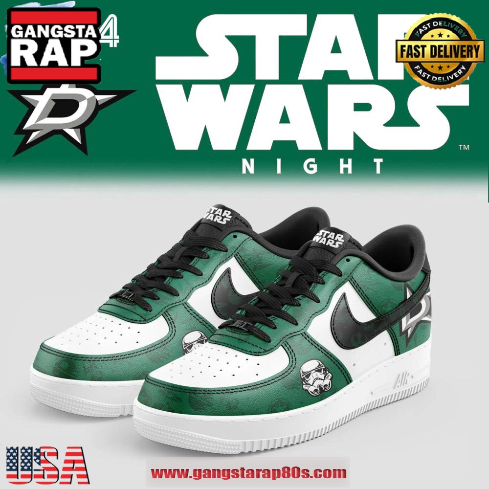Dallas Stars x Star Wars Night Limited Edition Air Force 1 Sneakers Running Sneakers Shoes