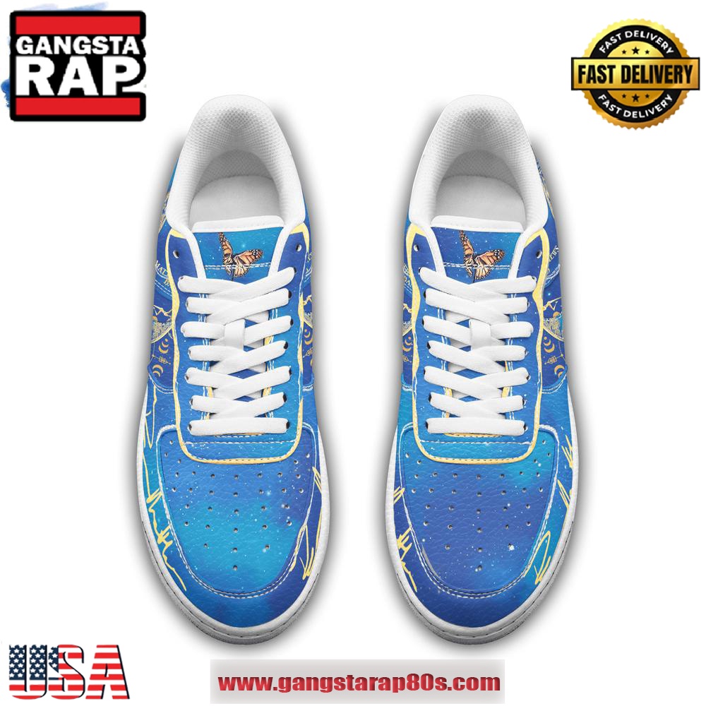 Dave Matthews Band 1991 Blue Air Force 1 Running Sneakers Shoes Dave Matthews Band 1991 Blue Air Force 1 Running Sneakers Shoes