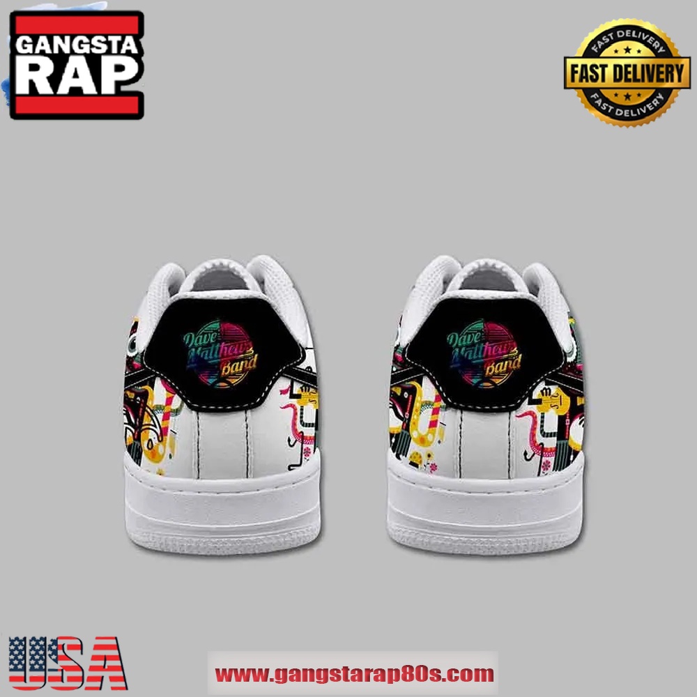 Dave Matthews Band Crash Into Style Air Force 1 Running Sneakers Shoes Dave Matthews Band Crash Into Style Air Force 1 Running Sneakers Shoes