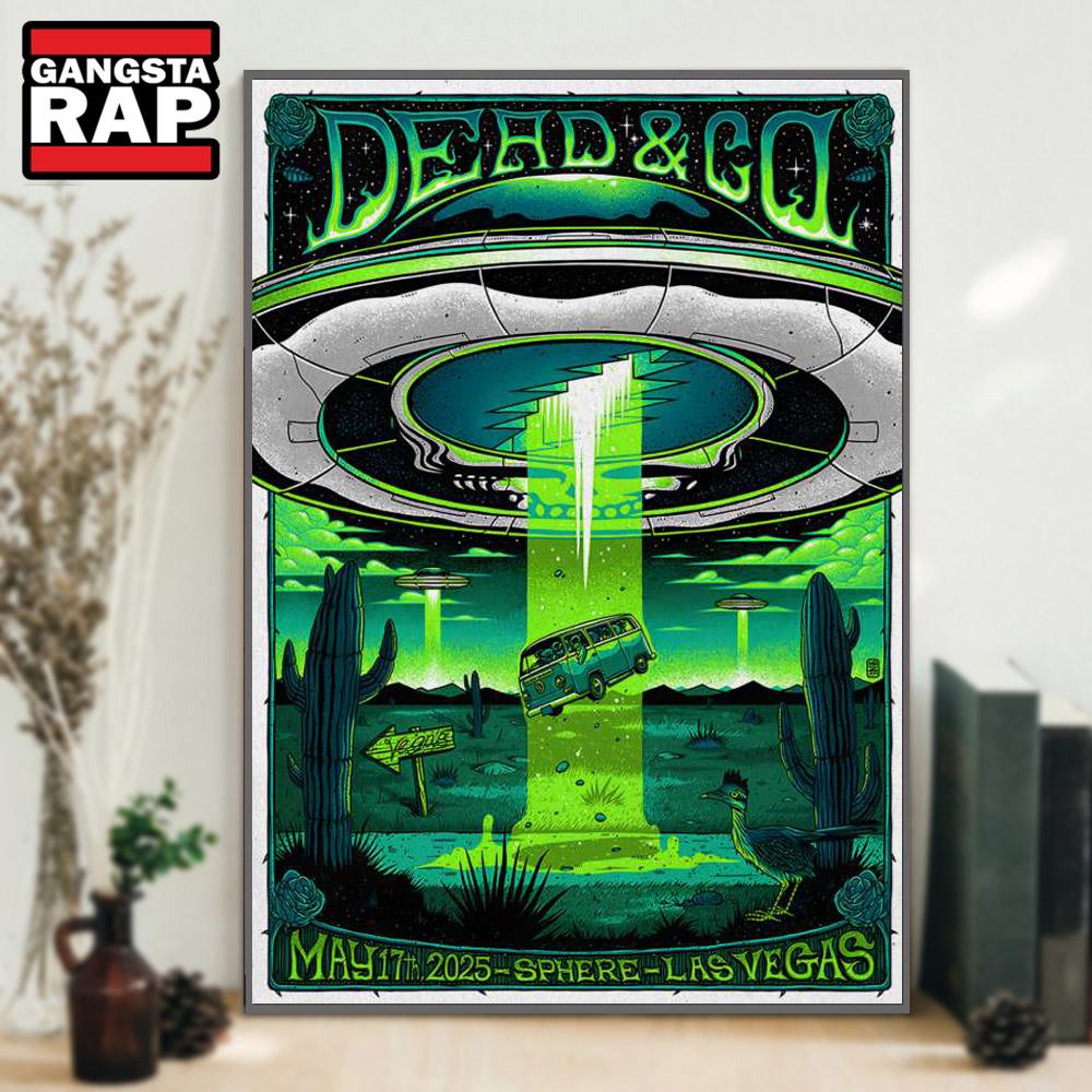 Dead & Company At Sphere In Las Vegas, NV On May 17 2025 Concert Poster Canvas Art Dead & Company At Sphere In Las Vegas, NV On May 17 2025 Concert Poster Canvas Art