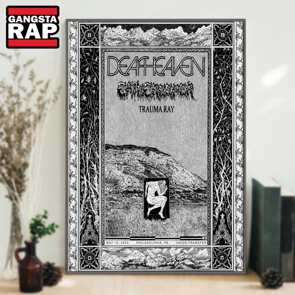 Deafheaven Union Transfer, Philadelphia, PA May 12 2025 Tour Poster Canvas Art Deafheaven Union Transfer, Philadelphia, PA May 12 2025 Tour Poster Canvas Art