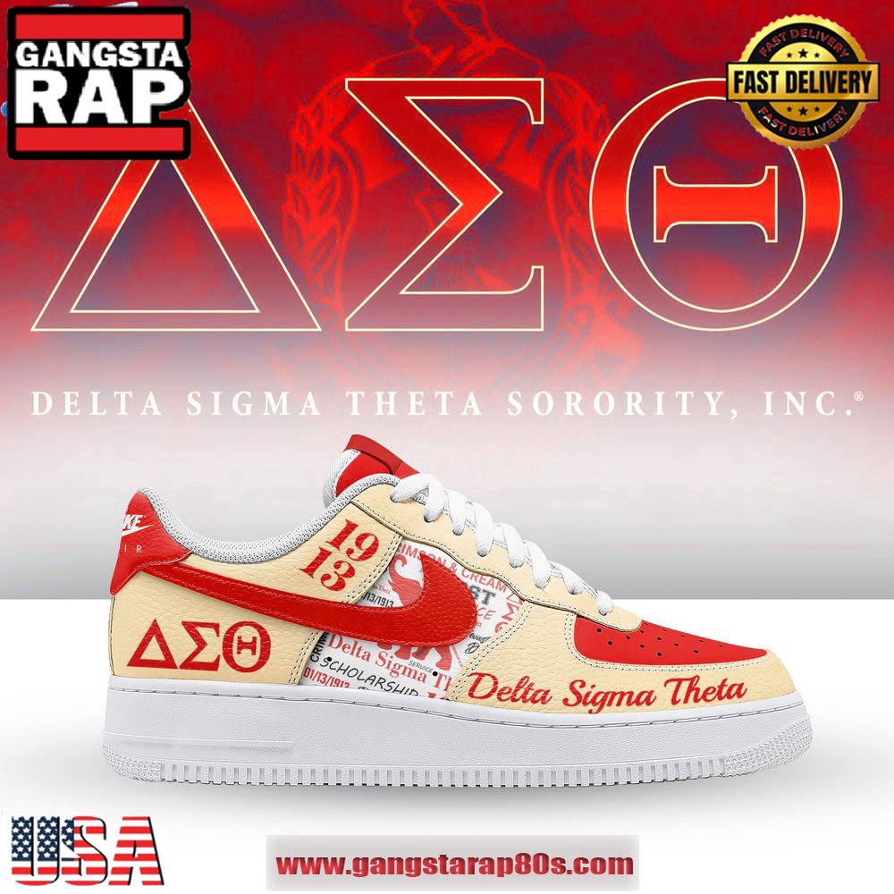 Delta Sigma Theta 1913 Limited Edition Air Force 1 Running Sneakers Shoes