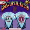 Detroit Tigers Grateful Dead 60th Anniversary Limited Edition Baseball Jersey Shirt 2 Detroit Tigers Grateful Dead 60th Anniversary Limited Edition Baseball Jersey