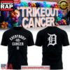 Detroit Tigers Strike Out Cancer Special Black Unisex T-Shirt
