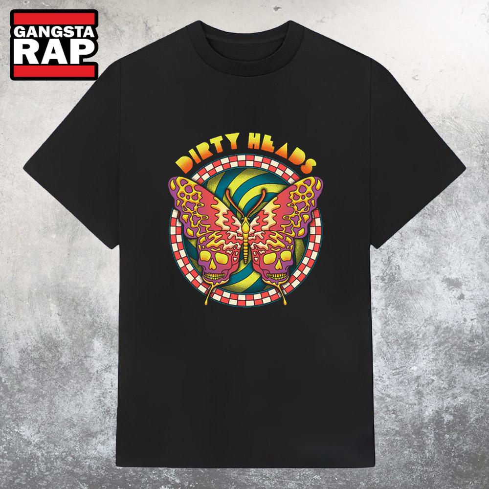 Dirty Heads Butterfly Skulls 2025 T Shirt Dirty Heads Butterfly Skulls 2025 T Shirt