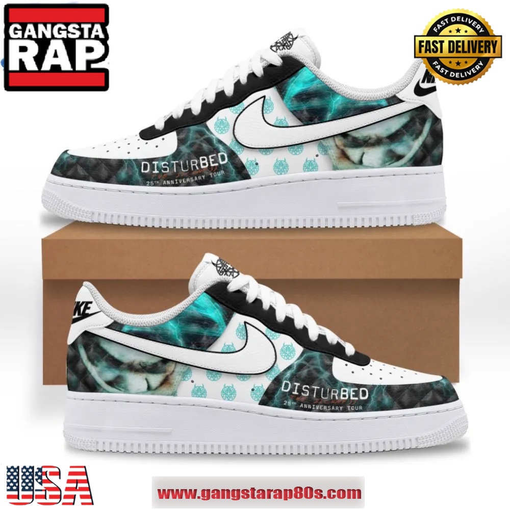 Disturbed The Sickness 25th Anniversary Tour Air Force 1 Running Sneakers Shoes
