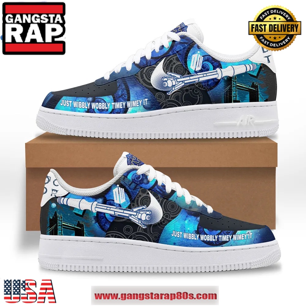 Doctor Who Just Wibbly Wobbly Timey Wimey It Air Force 1 Running Sneakers Shoes