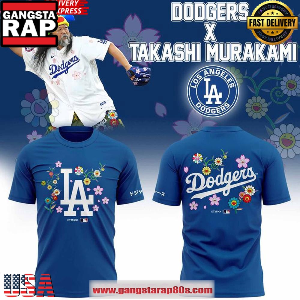Dodgers x Takashi Murakami 2025 MLB Blue T-shirt Dodgers x Takashi Murakami 2025 MLB Blue T-shirt