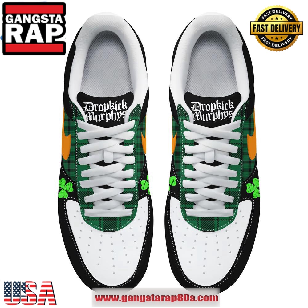 Dropkick Murphys St. Patrick's Day Tour 2025 Air Force 1 Running Sneakers Shoes