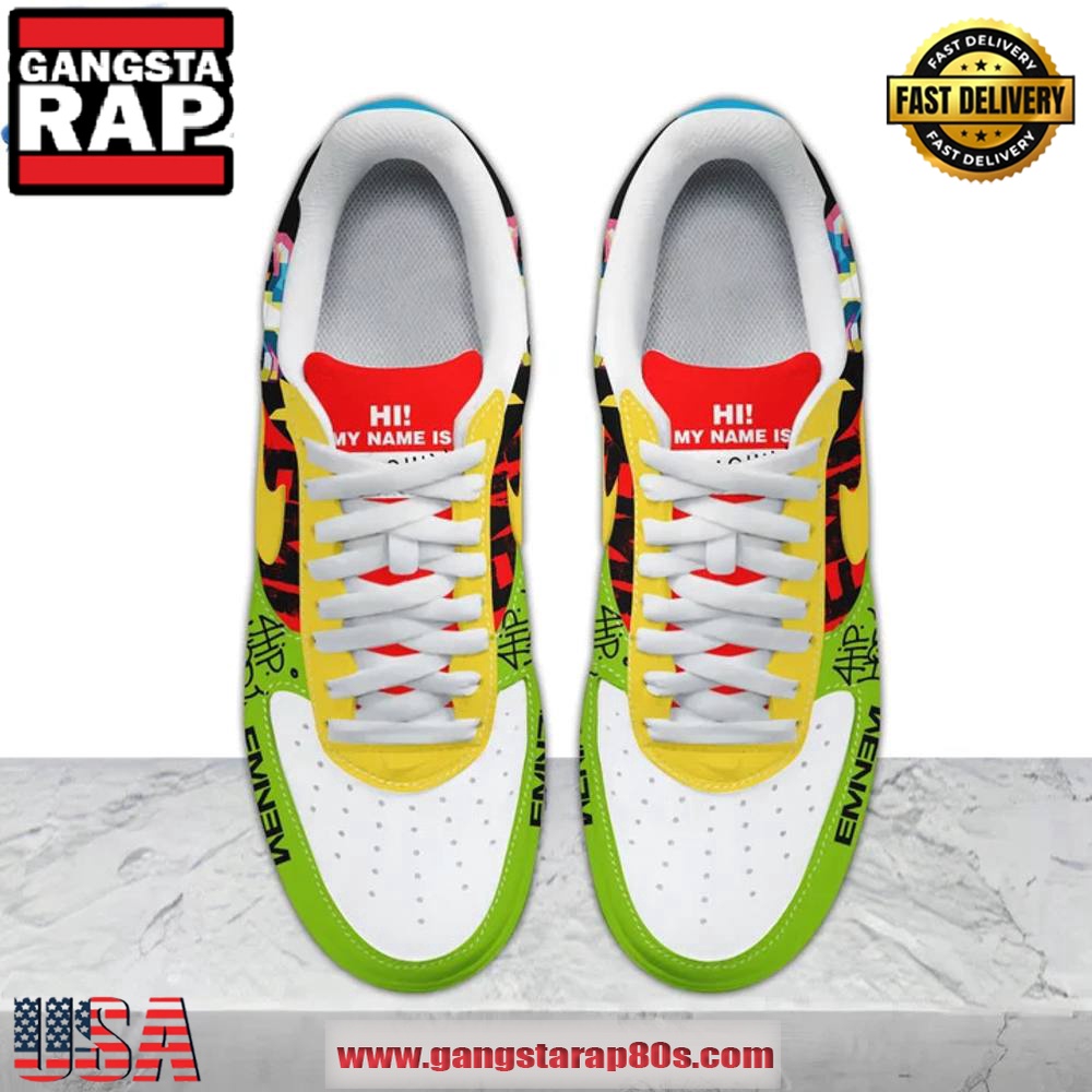 Eminem Hip Hop Limited Edition Air Force 1 Running Sneakers Shoes Eminem Hip Hop Limited Edition Air Force 1 Running Sneakers Shoes