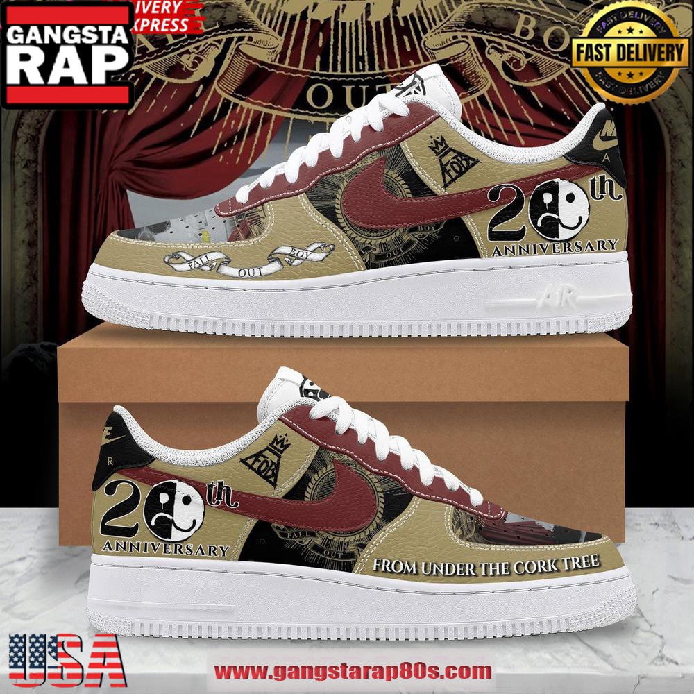 Fall Out Boy 20th Anniversary Air Force 1 Sneakers Shoes