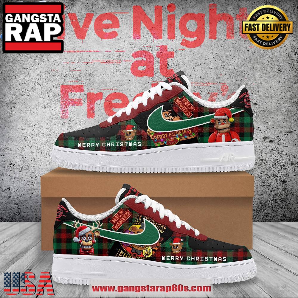 Five Nights At Freddy's Help Wanted Limited Edition Air Force 1 Running Sneakers Shoes