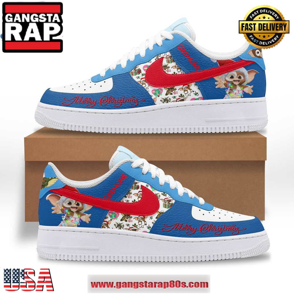 Gremlins Merry Christmas 2024 Limited Edition Air Force 1 Running Sneakers Shoes