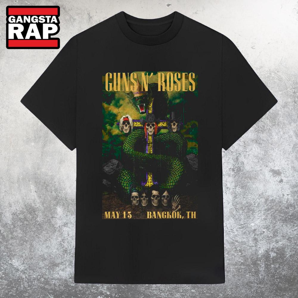 Guns N' Roses At Thunder Dome In Bangkok, TH On May 13 2025 Tour T Shirt