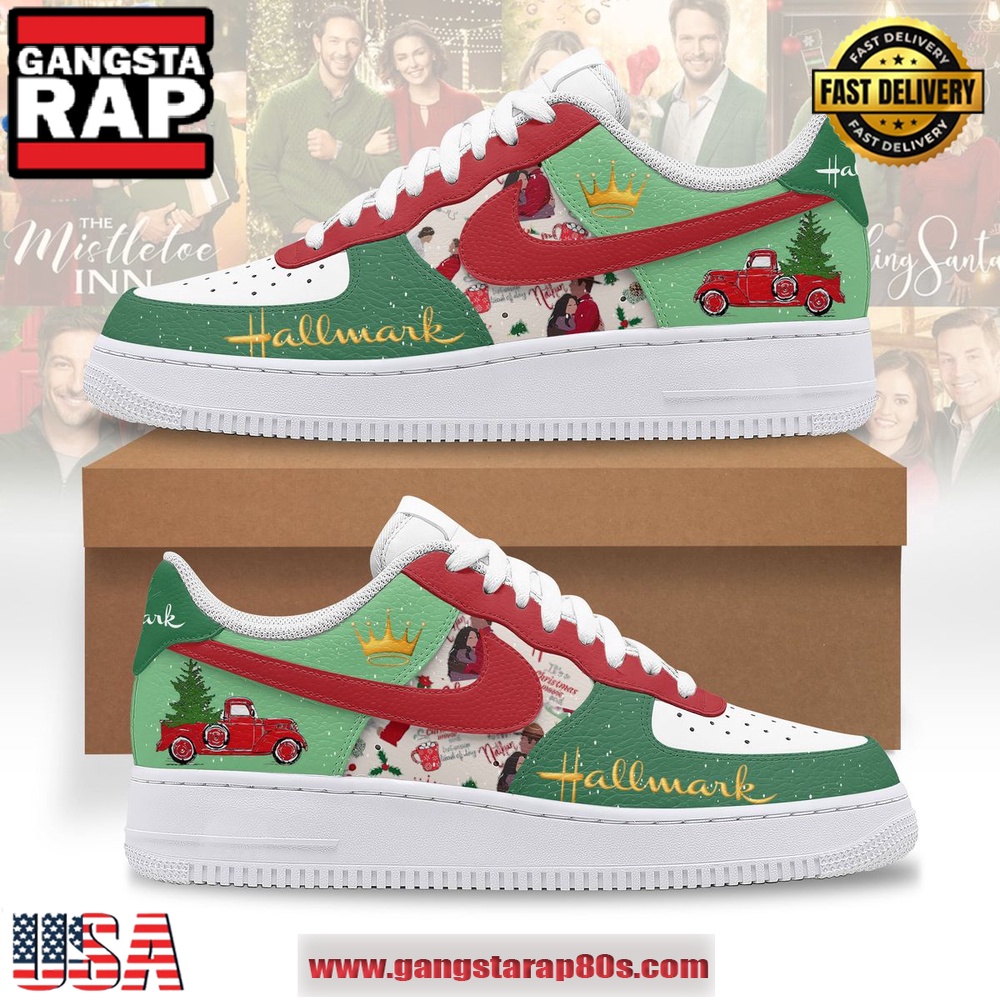 Hallmark The Mistletoe Christmas Limited Edition Air Force 1 Running Sneakers Shoes Hallmark The Mistletoe Christmas Limited Edition Air Force 1 Running Sneakers Shoes
