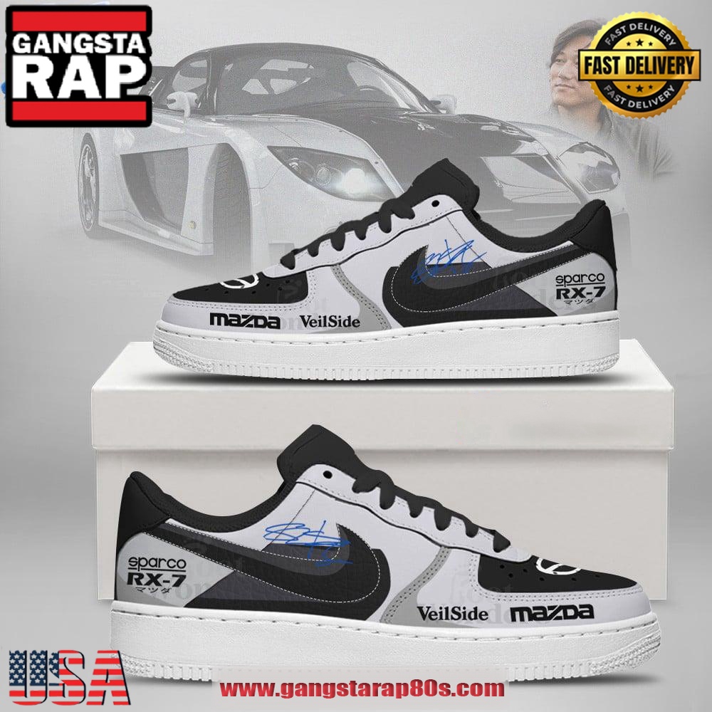 Han Lue Mazda RX-7 Signature Fast and Furious Air Force 1 Running Sneakers Shoes