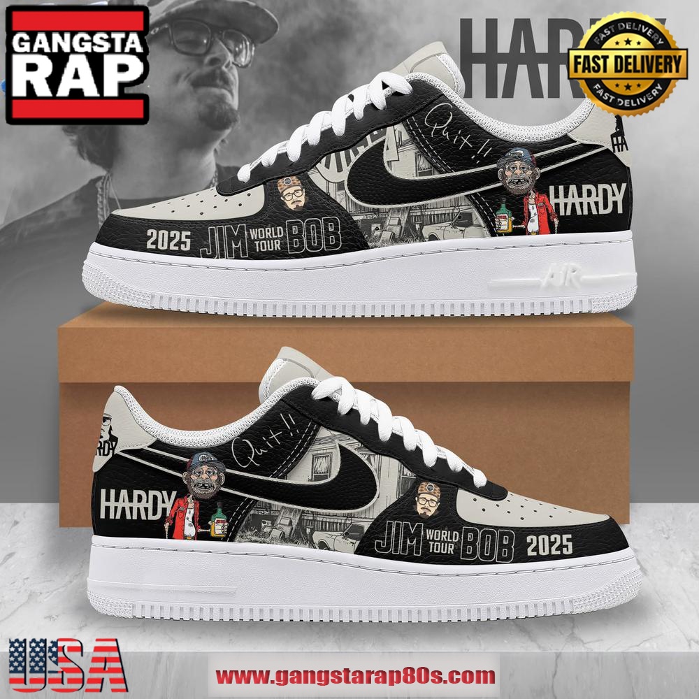 Hardy Jim Bob 2025 World Tour Air Force 1 Running Sneakers Shoes