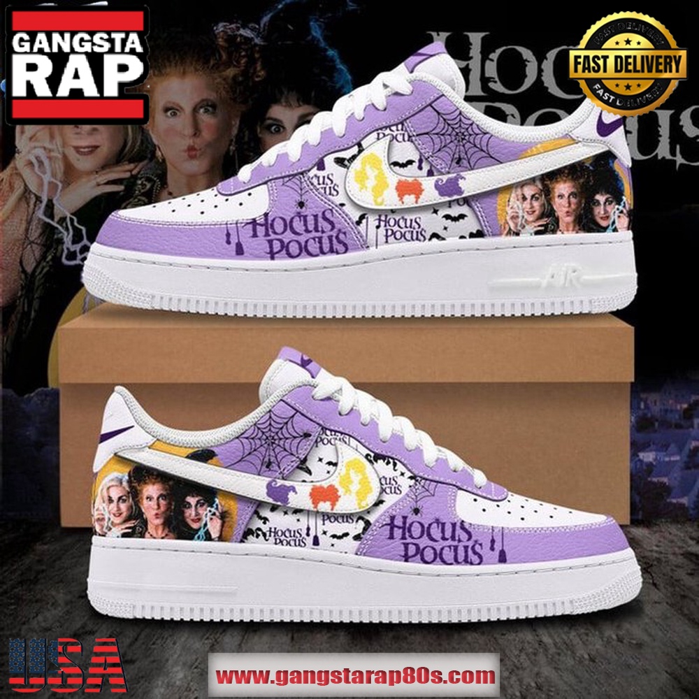 Hocus Pocus Halloween Limited Edition Air Force 1 Running Sneakers Shoes