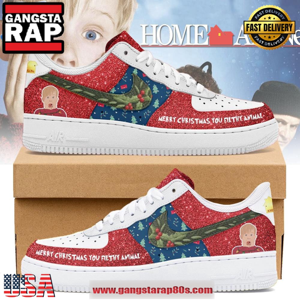 Home Alone Merry Christmas 2024 Limited Air Force 1 Running Sneakers Shoes Home Alone Merry Christmas 2024 Limited Air Force 1 Running Sneakers Shoes