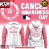 Houston Astros Strike Out 2025 Cancer Awareness All Over Print Hoodie