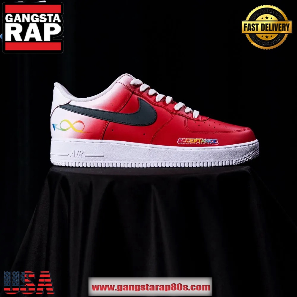Houston Rockets x To The Max Autism Acceptance 2025 Limited Edition Air Force 1 Running Sneakers Shoes