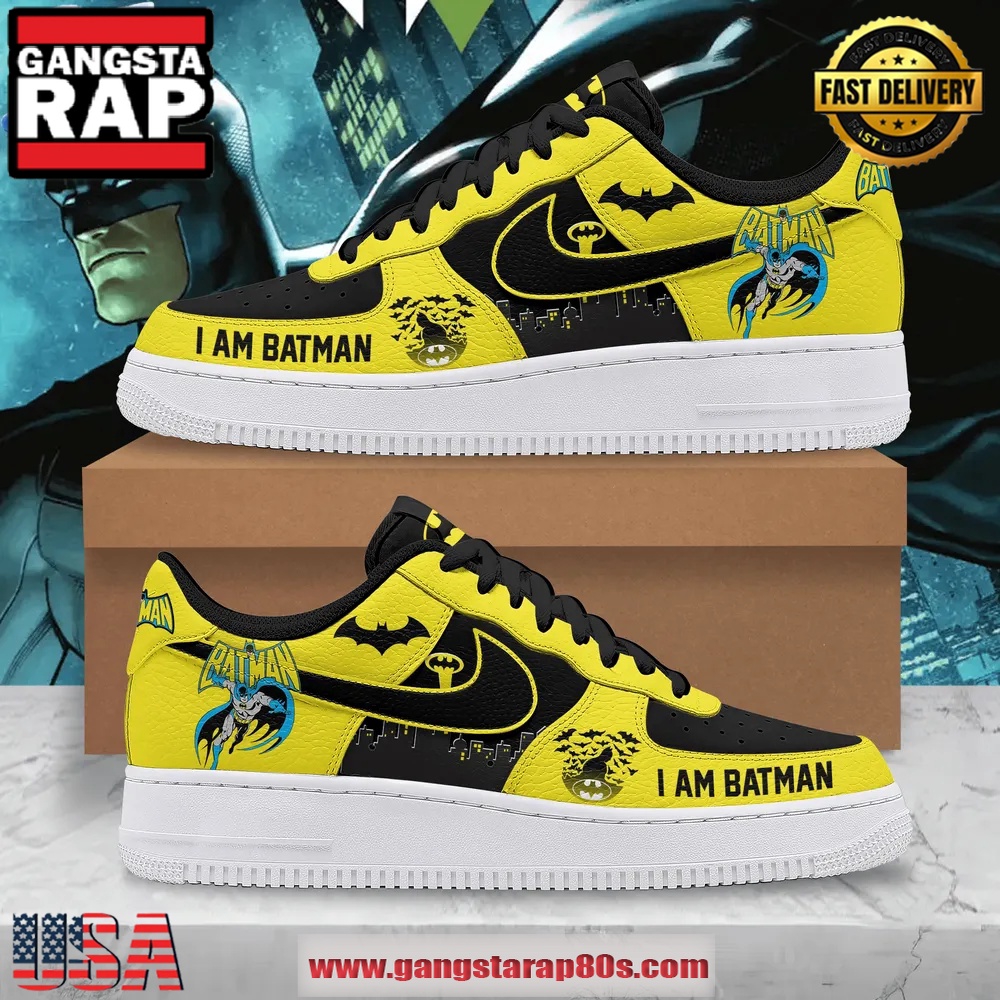 I Am Batman Limited Edition Air Force 1 Running Sneakers Shoes