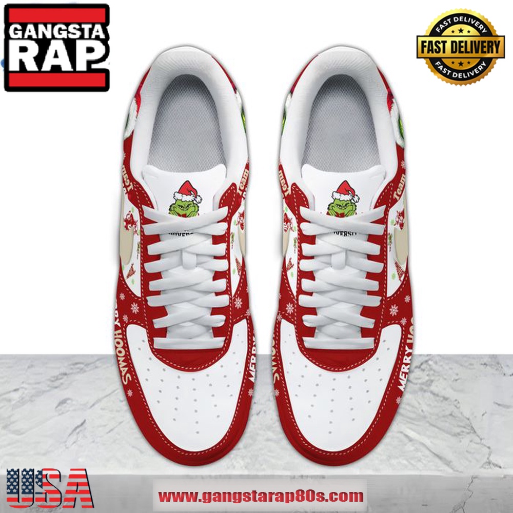 Indiana Hoosiers Merry Hoomas Air Force 1 Running Sneakers Shoes