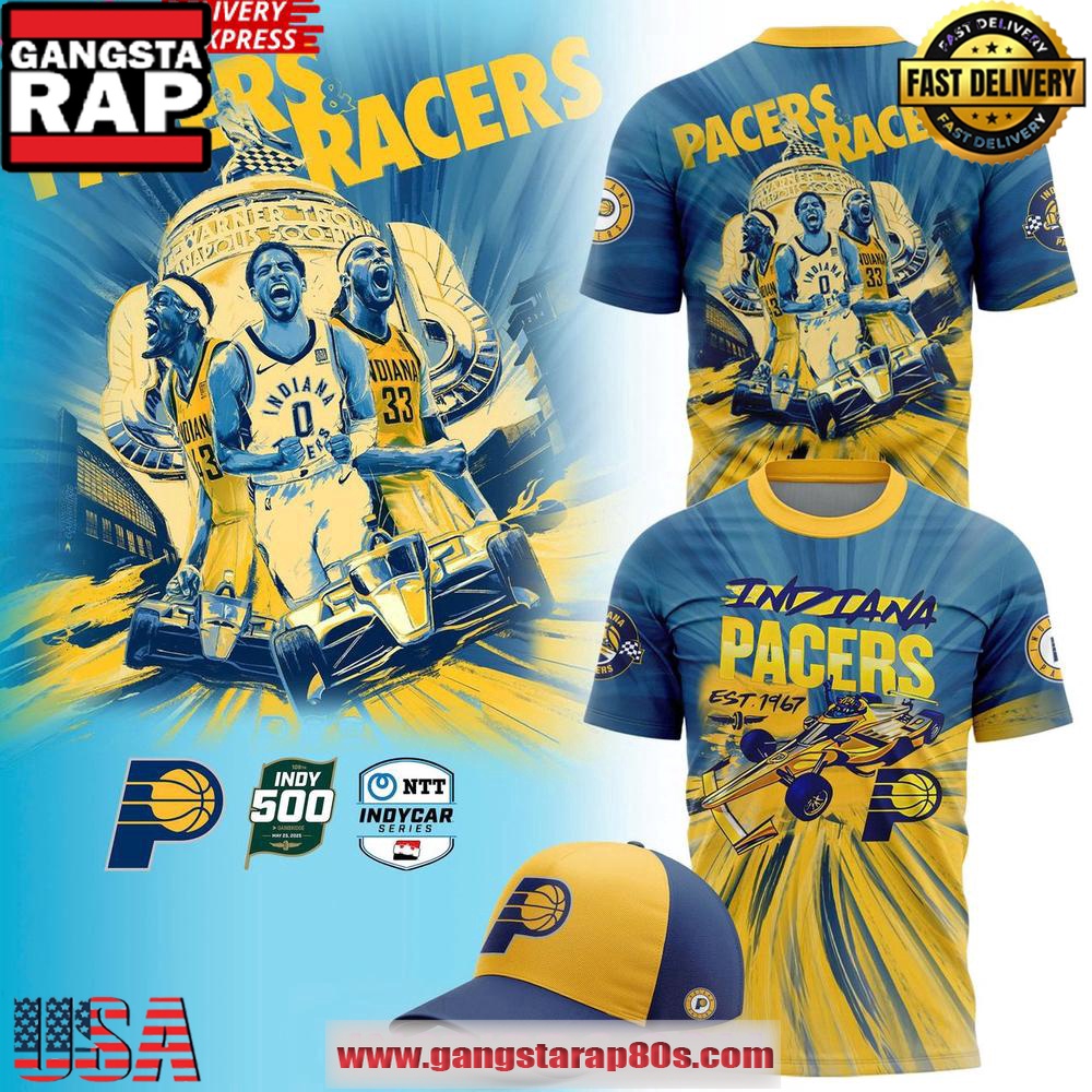 Indiana Pacers & Racers 2025 Limited Unisex T-Shirt Indiana Pacers & Racers 2025 Limited Unisex T-Shirt