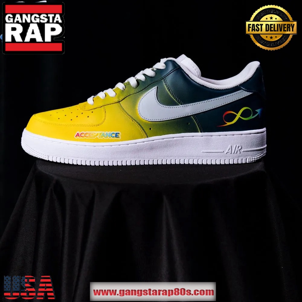 Indiana Pacers x To The Max Autism Acceptance 2025 Limited Edition Air Force 1 Running Sneakers Shoes