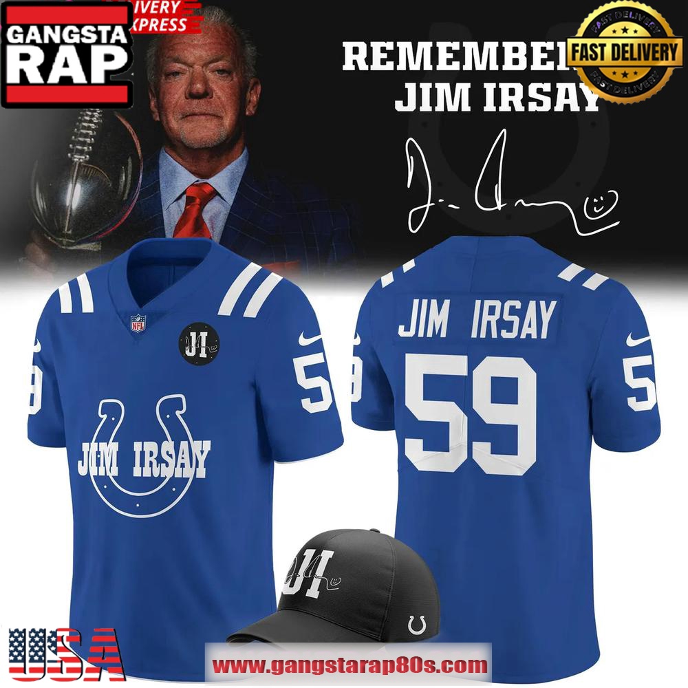INDIANAPOLIS COLTS REMEMBERING JIM IRSAY FOOTBALL JERSEY
