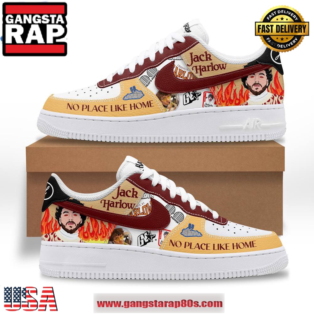 Jack Harlow No Place Like Home Limited Edition Air Force 1 Running Sneakers Shoes