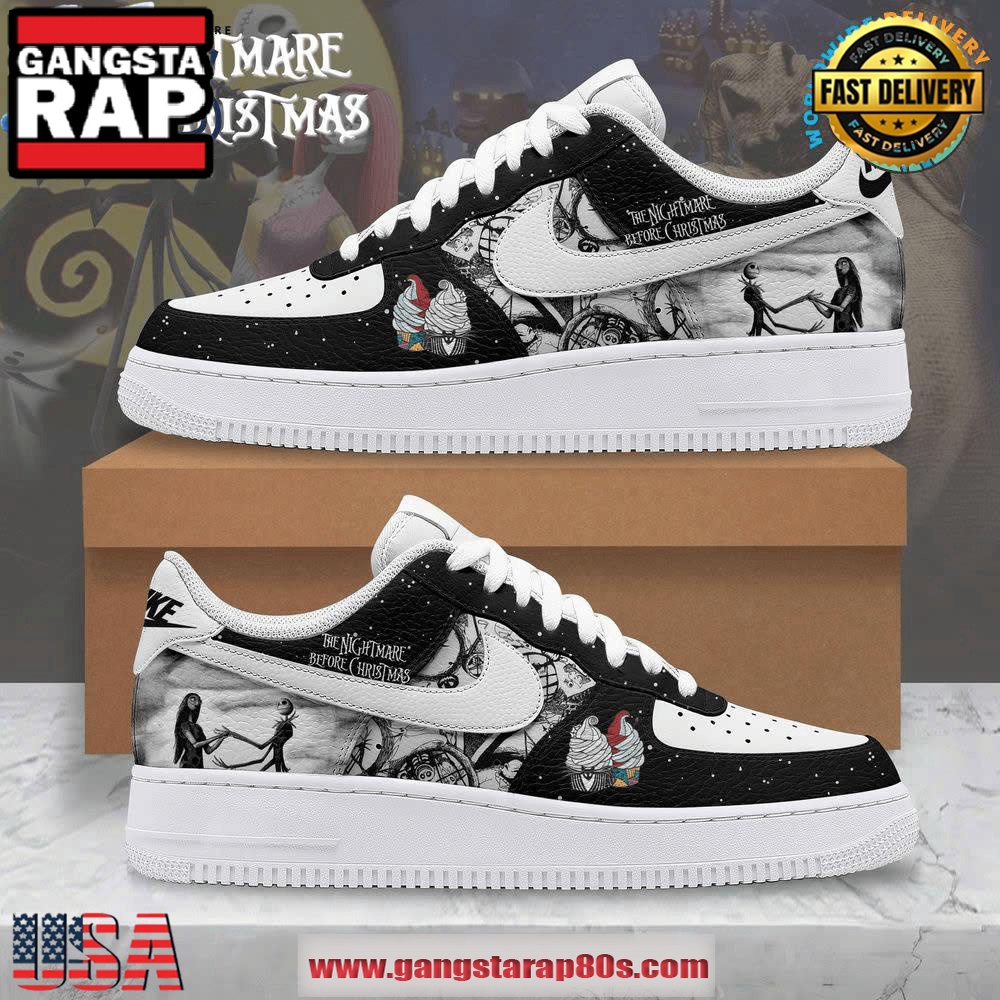 Jack Skellington The Nightmare Before Christmas Air Force 1 Running Sneakers Shoes
